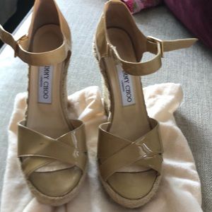 Jimmy choo wedges worn once